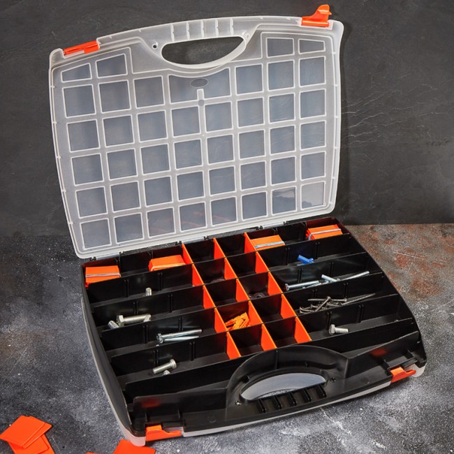 Ящик пластиковый универсальный (двойной) PROconnect, 425х330х85 мм Ящик пластиковый универсальный (двойной) PROconnect, 425х330х85 мм