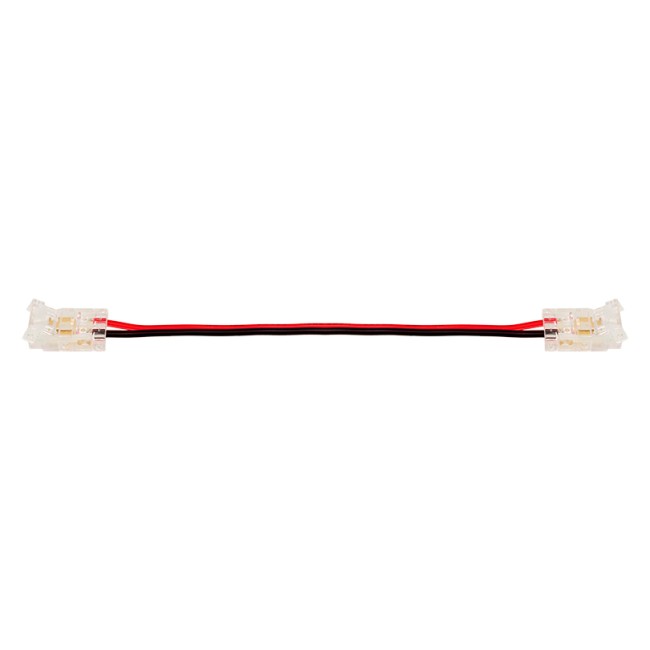 Коннектор WOLTA WLS-2PIN-8MM-MONO-2 выводной/последовательный для одноцветной SMD ленты шириной 8мм, провод 10см, комплект 3шт.