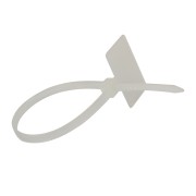 Хомут с площадкой под маркер nylon 100x2,5мм 100 шт. белый REXANT Хомут с площадкой под маркер nylon 100x2,5мм 100 шт. белый REXANT