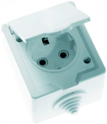 Розетка 1-м ОП РА16-660 16А IP44 с заземл. бел. Кунцево 5906 Розетка 1-м ОП РА16-660 16А IP44 с заземл. бел. Кунцево 5906