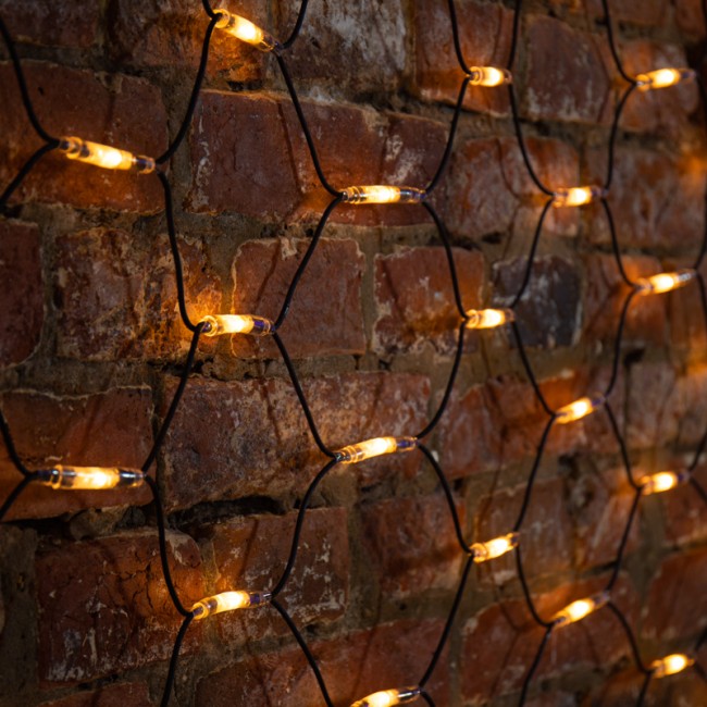 Гирлянда Сеть 2x3м, черный КАУЧУК, 432 LED ТЕПЛЫЙ БЕЛЫЙ