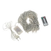 Гирлянда Светодиодный Дождь 3х2 м, эффект водопада, прозрачный провод, 230 В, диоды белые, 240 LED Гирлянда Светодиодный Дождь 3х2 м, эффект водопада, прозрачный провод, 230 В, диоды белые, 240 LED