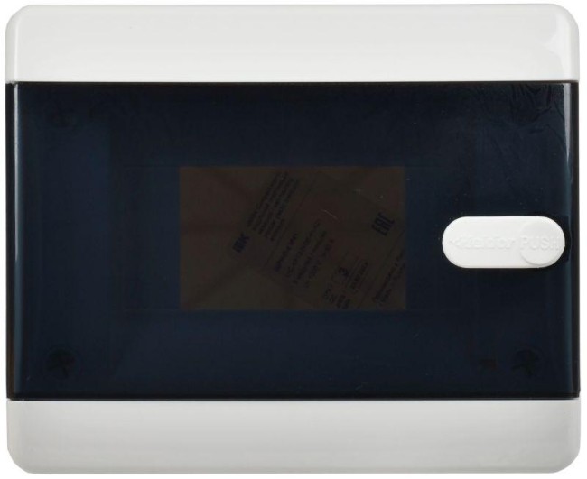 Корпус ЩРН-П-6 UNION Compact IP41 черн. прозр. дверь пластик. IEK UIC-KP12-N-06-41-K01