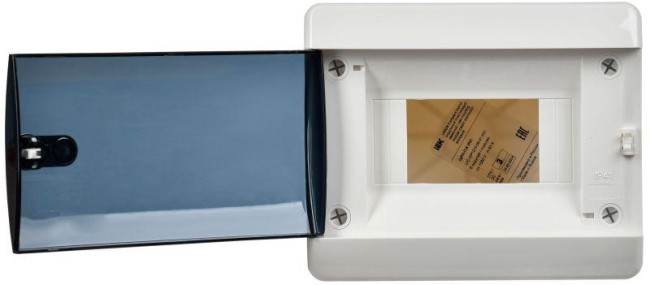 Корпус ЩРН-П-6 UNION Compact IP41 черн. прозр. дверь пластик. IEK UIC-KP12-N-06-41-K01