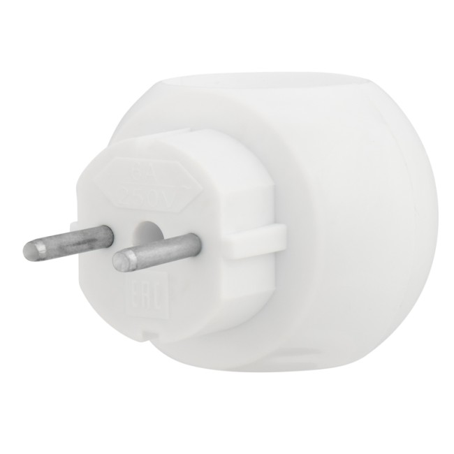 Набор тройников электрических REXANT Шар, 6 А, белый (2 шт./уп.)