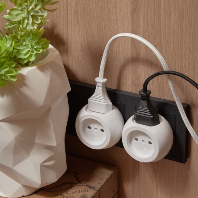 Набор тройников электрических REXANT Шар, 6 А, белый (2 шт./уп.)