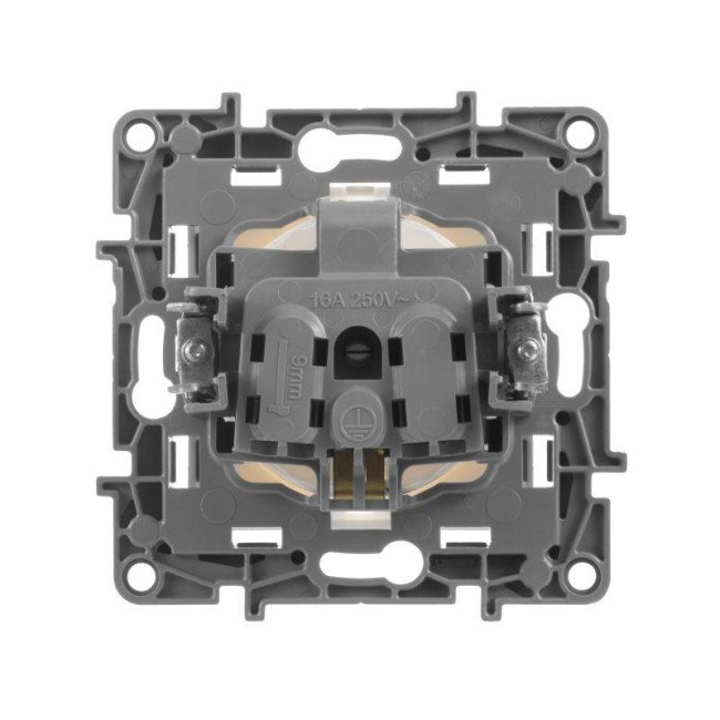 Розетка 1-м СП Etika 16А IP20 250В 2P+E с заземл. немецк. стандарт винтов. клеммы механизм бел. IEK 672221 Розетка 1-м СП Etika 16А IP20 250В 2P+E с заземл. немецк. стандарт винтов. клеммы механизм бел. IEK 672221