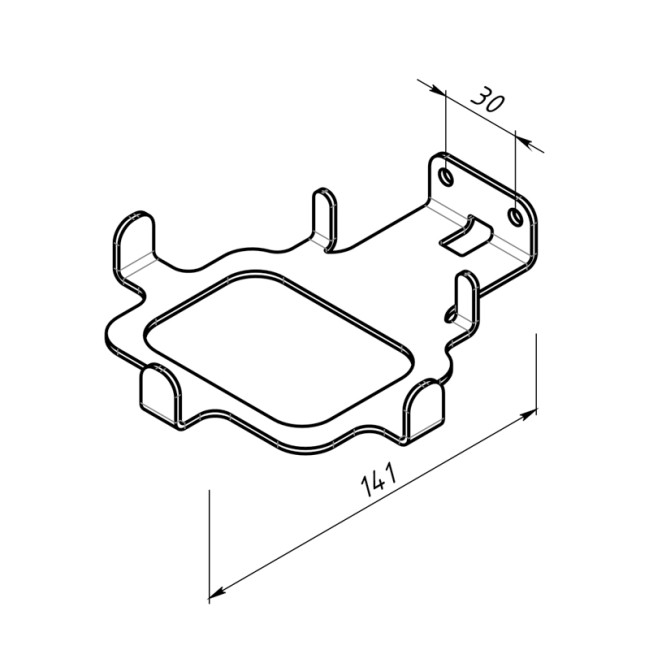 Кронштейн для Яндекс Станции 2, настенный, черный REXANT