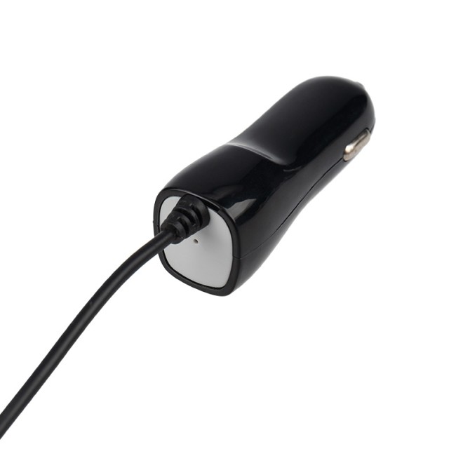 Автозарядка в прикуриватель microUSB (АЗУ) (5 V, 1000 mA) шнур прямой 1.2 м черная REXANT