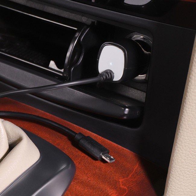 Автозарядка в прикуриватель microUSB (АЗУ) (5 V, 1000 mA) шнур прямой 1.2 м черная REXANT