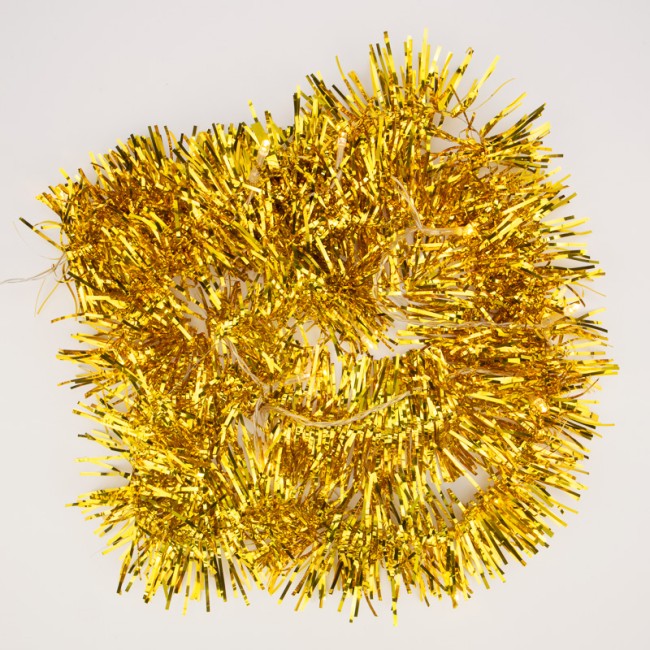 Гирлянда светодиодная Мишура золотая 10 LED, 1,5 м, прозрачный ПВХ, теплое белое свечение, 2 х АА (батарейки не в комплекте) NEON-NIGHT Гирлянда светодиодная Мишура золотая 10 LED, 1,5 м, прозрачный ПВХ, теплое белое свечение, 2 х АА (батарейки не в комплекте) NEON-NIGHT