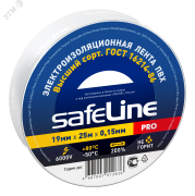 Изолента Safeline 19/25 белый Изолента Safeline 19/25 белый