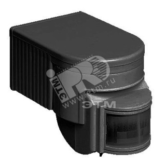 Датчик ИК настенный 1100w 180гр. 12м IP44 черный