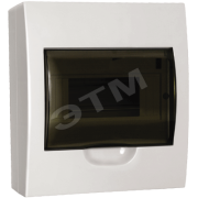 Щит распределительный навесной ЩРн-П-8 IP41 пластиковый белый прозрачная дверь