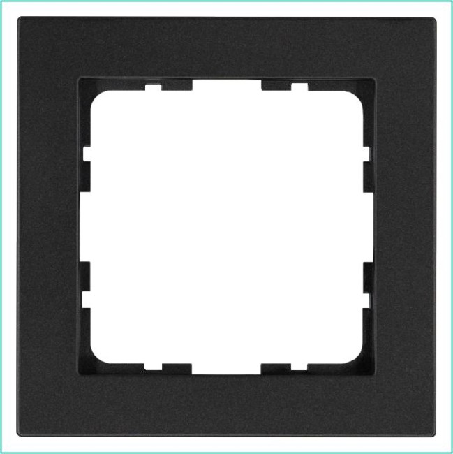 Рамка 1-м G-Classic антрацит Jasmart G1001B Рамка 1-м G-Classic антрацит Jasmart G1001B