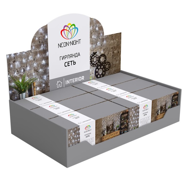 Гирлянда Сеть 1,8х1,5м, прозрачный ПВХ, 180 LED Мультиколор Гирлянда Сеть 1,8х1,5м, прозрачный ПВХ, 180 LED Мультиколор