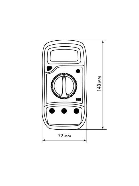 Мультиметр цифровой ударо- пыле- защищенный серия "МастерЭлектрик" MAS830L  TDM Мультиметр цифровой ударо- пыле- защищенный серия "МастерЭлектрик" MAS830L  TDM