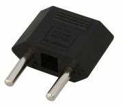 Адаптер сетевой (переходник) с Евро А/F на тонкую вилку С1 плоский «Тефаль» 6А б/з черный REXANT Адаптер сетевой (переходник) с Евро А/F на тонкую вилку С1 плоский «Тефаль» 6А б/з черный REXANT