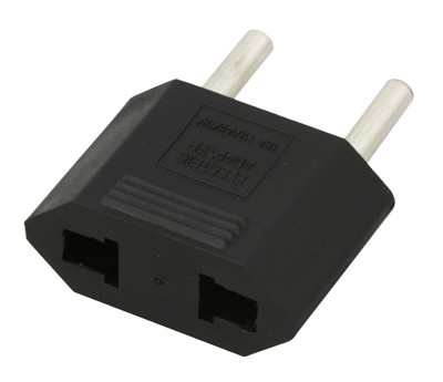 Адаптер сетевой (переходник) с Евро А/F на тонкую вилку С1 плоский «Тефаль» 6А б/з черный REXANT Адаптер сетевой (переходник) с Евро А/F на тонкую вилку С1 плоский «Тефаль» 6А б/з черный REXANT