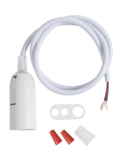 Светильник НСБ 3526/1 "Steel" 40 Вт, Е14, белый, шнур белый TDM Светильник НСБ 3526/1 "Steel" 40 Вт, Е14, белый, шнур белый TDM