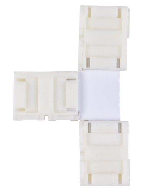 Коннектор для жесткого T-соединения двух светодиодных лент шириной 8 мм, TDM Коннектор для жесткого T-соединения двух светодиодных лент шириной 8 мм, TDM