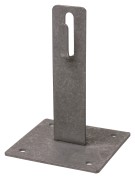 Держатель для плос.кровли для прута Ø6-10 мм, стал. крюк, осн. 100х100 мм, в. 100 мм, гор. цинк. TDM Держатель для плос.кровли для прута Ø6-10 мм, стал. крюк, осн. 100х100 мм, в. 100 мм, гор. цинк. TDM