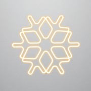 Фигура Снежинка из гибкого неона, 60х60 см, цвет свечения теплый белый NEON-NIGHT Фигура Снежинка из гибкого неона, 60х60 см, цвет свечения теплый белый NEON-NIGHT