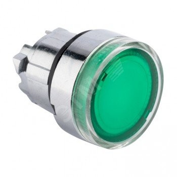 Механизм кнопки исполнительный XB4 зеленый плоский возвратный без фиксации с подсветкой PROxima