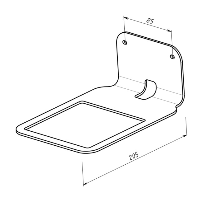 Кронштейн для Яндекс Станции, настенный, черный REXANT