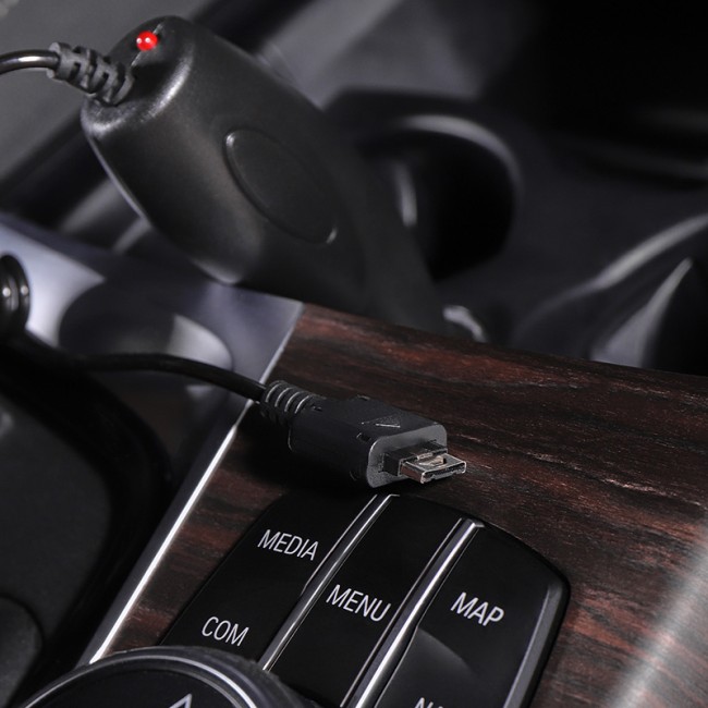 Автозарядка в прикуриватель для LG KG800/KG90 (АЗУ) (5 V, 700 mA) шнур спираль 1.2 м черная REXANT