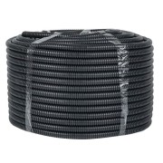 Труба гофрированная d16мм с протяжкой безгалоген. трудногорючая (FRHF) черн. (уп.100м) Plast EKF FRHF-16