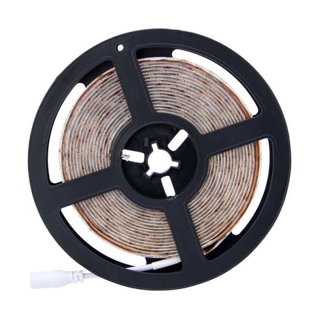 Комплект светодиодной ленты 5 м с блоком питания IP65, теплое белое свечение 3000 К LAMPER Комплект светодиодной ленты 5 м с блоком питания IP65, теплое белое свечение 3000 К LAMPER