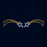 Декоративная перетяжка Две звезды 600х110 см (цвет на выбор) Декоративная перетяжка Две звезды 600х110 см (цвет на выбор)