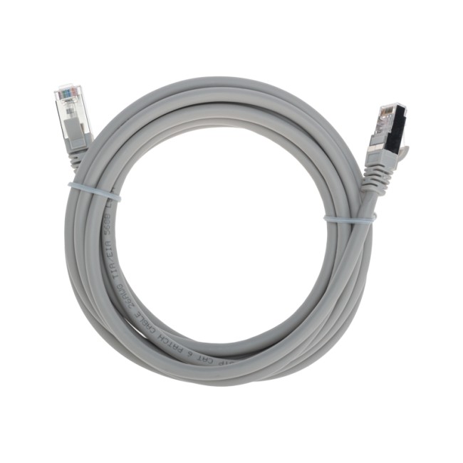 Патч-корд F/UTP CAT 6, RJ45-RJ45, 26AWG, LSZH, серый, 3м REXANT