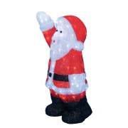 ULD-M3860-120/STA WHITE IP20 XMASMAN Фигура светодиодная «Дед Мороз»,38*24*60 см. 120 светодиодов. Белый свет. Провод прозрачный. TM Uniel.