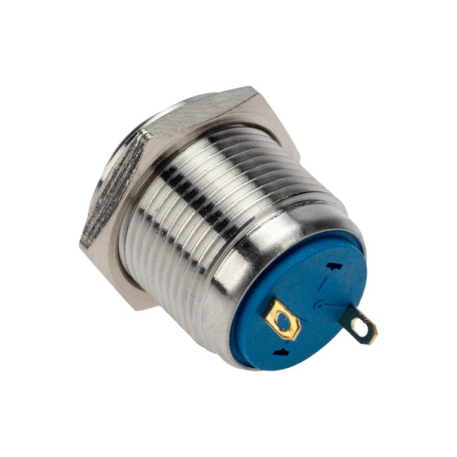 Кнопка антивандальная Ø16 Б/Фикс (2с) OFF-(ON) выпуклая (A16-A3) REXANT Кнопка антивандальная Ø16 Б/Фикс (2с) OFF-(ON) выпуклая (A16-A3) REXANT