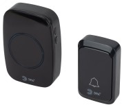 Звонок дверной C88 беспроводной, от сети, черный, 36 мелодий ЭРА Звонок дверной C88 беспроводной, от сети, черный, 36 мелодий ЭРА