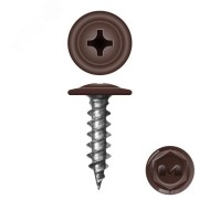 Саморез металл/металл 4.2х25 пресс-шайба острый RAL8017 Саморез металл/металл 4.2х25 пресс-шайба острый RAL8017