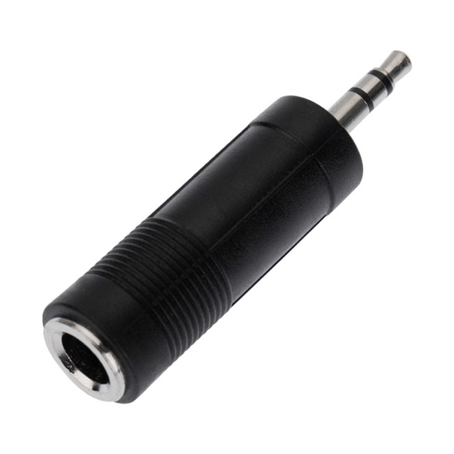 Переходник 3,5мм стерео штекер - 6,3мм стерео гнездо, пластик REXANT Переходник 3,5мм стерео штекер - 6,3мм стерео гнездо, пластик REXANT