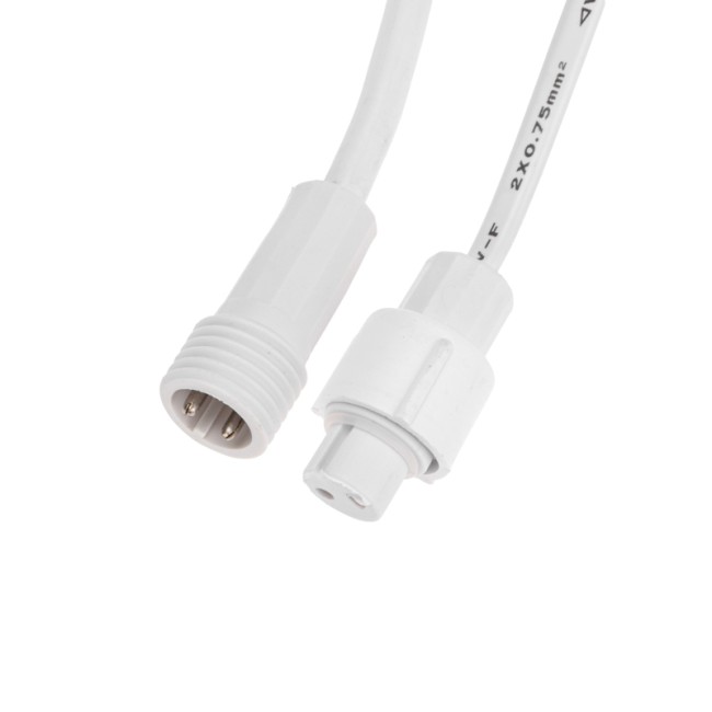 Гирлянда Светодиодный Дождь 2х1,5м, постоянное свечение, белый провод, 230 В, диоды СИНИЕ (шнур питания в комплекте)