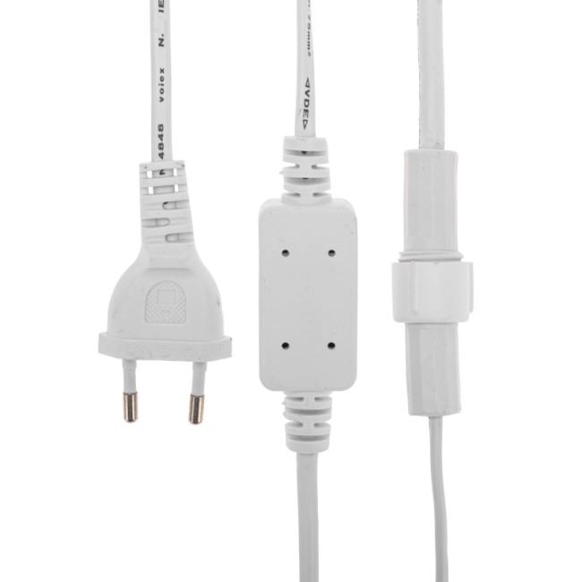 Гирлянда Светодиодный Дождь 2х1,5м, постоянное свечение, белый провод, 230 В, диоды СИНИЕ (шнур питания в комплекте)