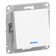Переключатель одноклавишный ATLASDESIGN с подсветкой схема 6а 10АХ механизам белый Переключатель одноклавишный ATLASDESIGN с подсветкой схема 6а 10АХ механизам белый