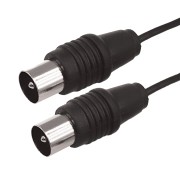 ВЧ кабель ТВ штекер - ТВ штекер, 7м, черный REXANT