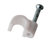 Крепеж кабеля круглый 5 мм, белый (упак. 50 шт)  REXANT