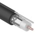 Кабель коаксиальныймагистральный RG-11U, 75Ом, CCS/Al/Al 83% + ТРОС 1, 305м, OUTDOOR, черный REXANT