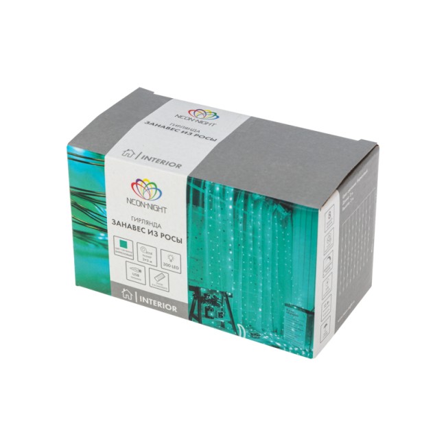 Гирлянда Светодиодный дождь из росы 3х3 м, USB + пульт управления Гирлянда Светодиодный дождь из росы 3х3 м, USB + пульт управления