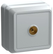 Розетка телевизионная TV 1-м ОП Октава РТВ20-ОБ IP20 бел. GENERICA EAO10-K01-DC