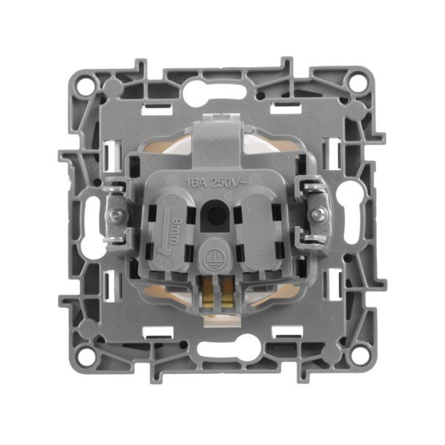 Розетка 1-м СП Etika 16А IP31 250В 2P+E с заземл. защ. шторки немецк. стандарт винтов. клеммы механизм бел. IEK 672222 Розетка 1-м СП Etika 16А IP31 250В 2P+E с заземл. защ. шторки немецк. стандарт винтов. клеммы механизм бел. IEK 672222