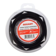 Трубка термоусаживаемая ТУТ нг 6,0/3,0мм, черная, ролик 2,44м REXANT Трубка термоусаживаемая ТУТ нг 6,0/3,0мм, черная, ролик 2,44м REXANT