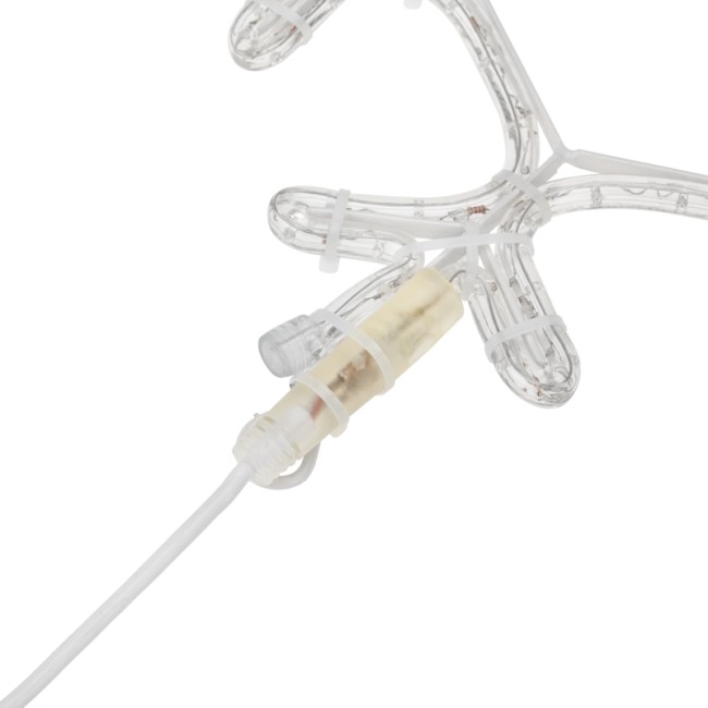 Фигура Снежинка цвет белый, размер 45x38 см NEON-NIGHT Фигура Снежинка цвет белый, размер 45x38 см NEON-NIGHT